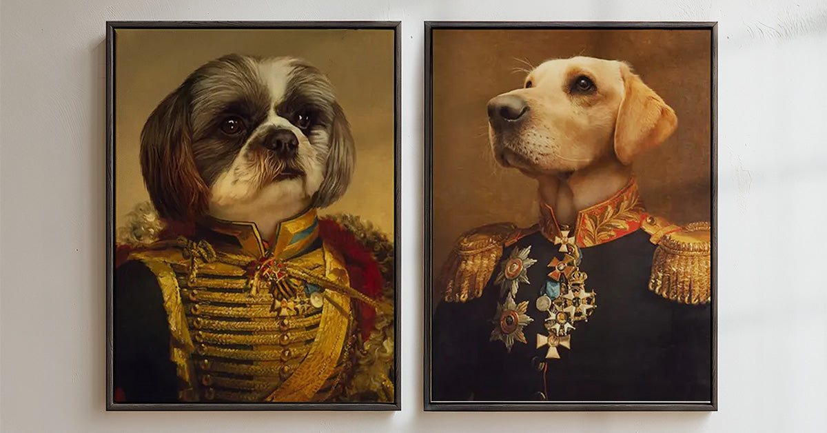 Custom Military Pet Portraits Collections