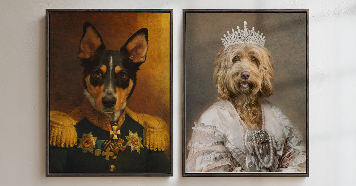Custom Royal Pet Portraits Collection