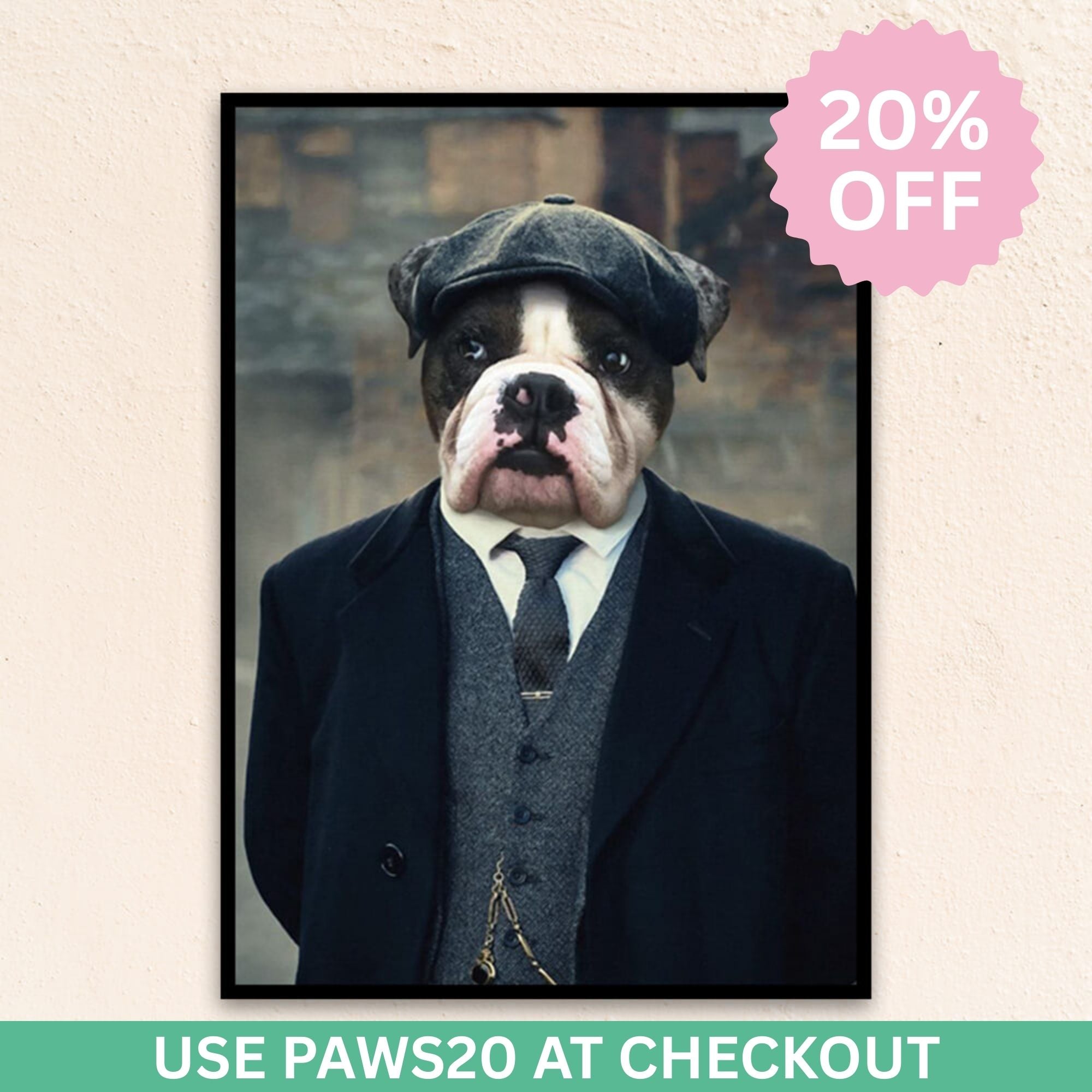 Custom Royal Pet Portrait | The Gangster