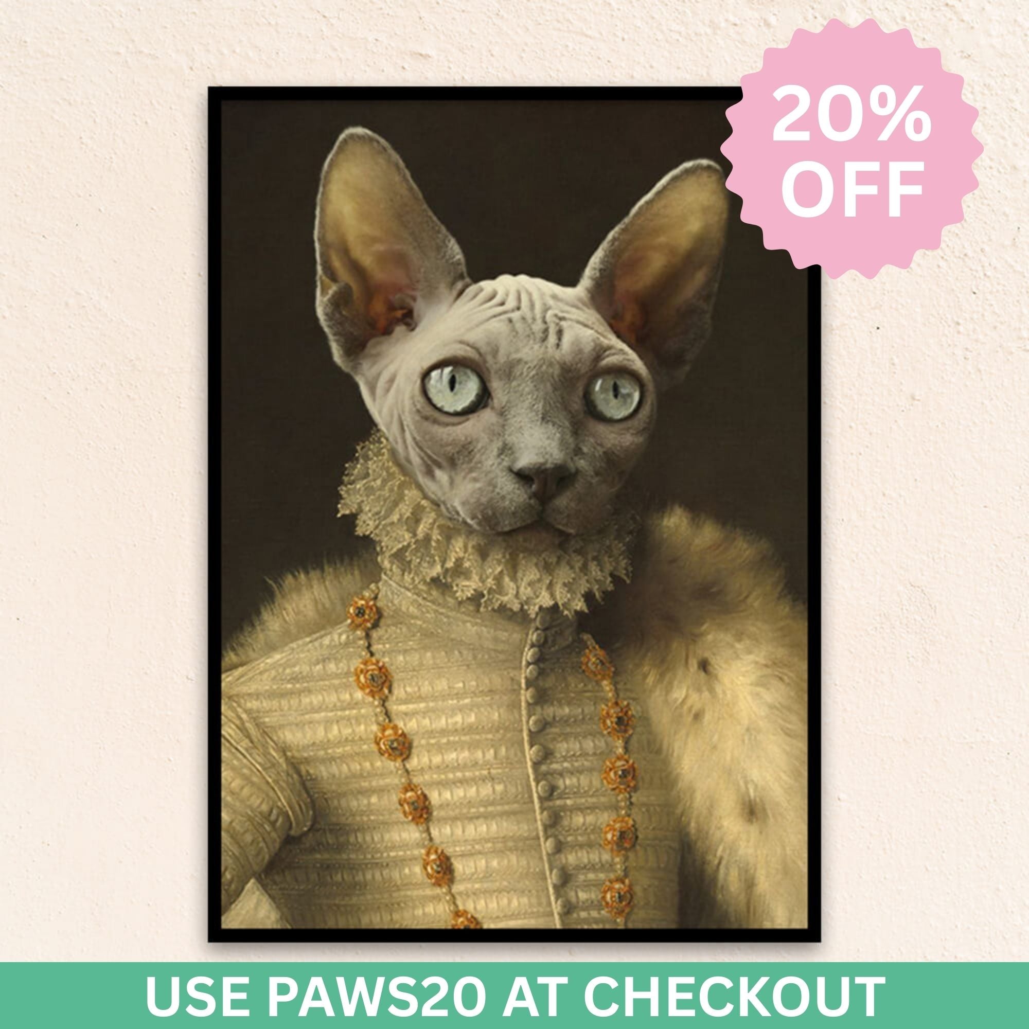 Custom Royal Pet Portrait | The Elizabethan Aristocrat