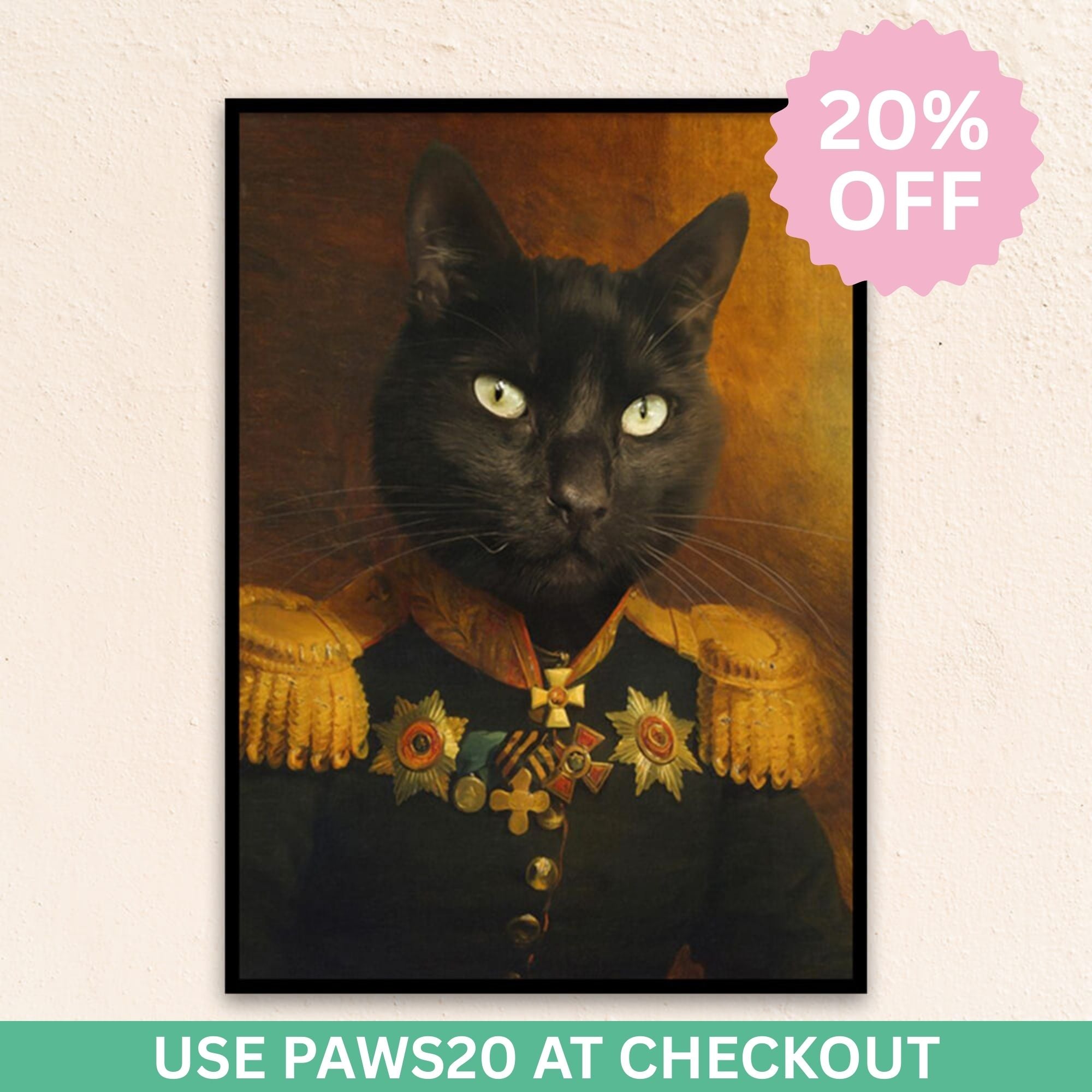 Custom Military Pet Portrait | The War General