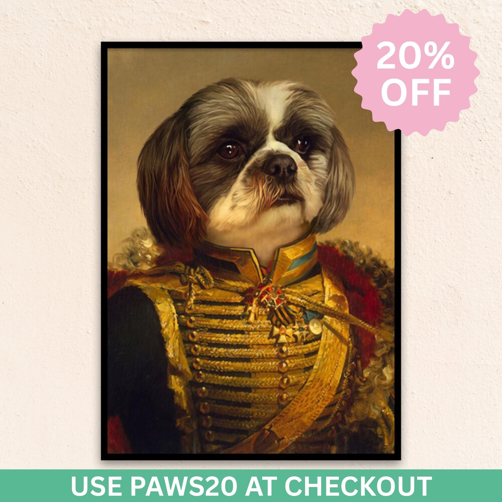 Custom Military Pet Portrait | The Major General