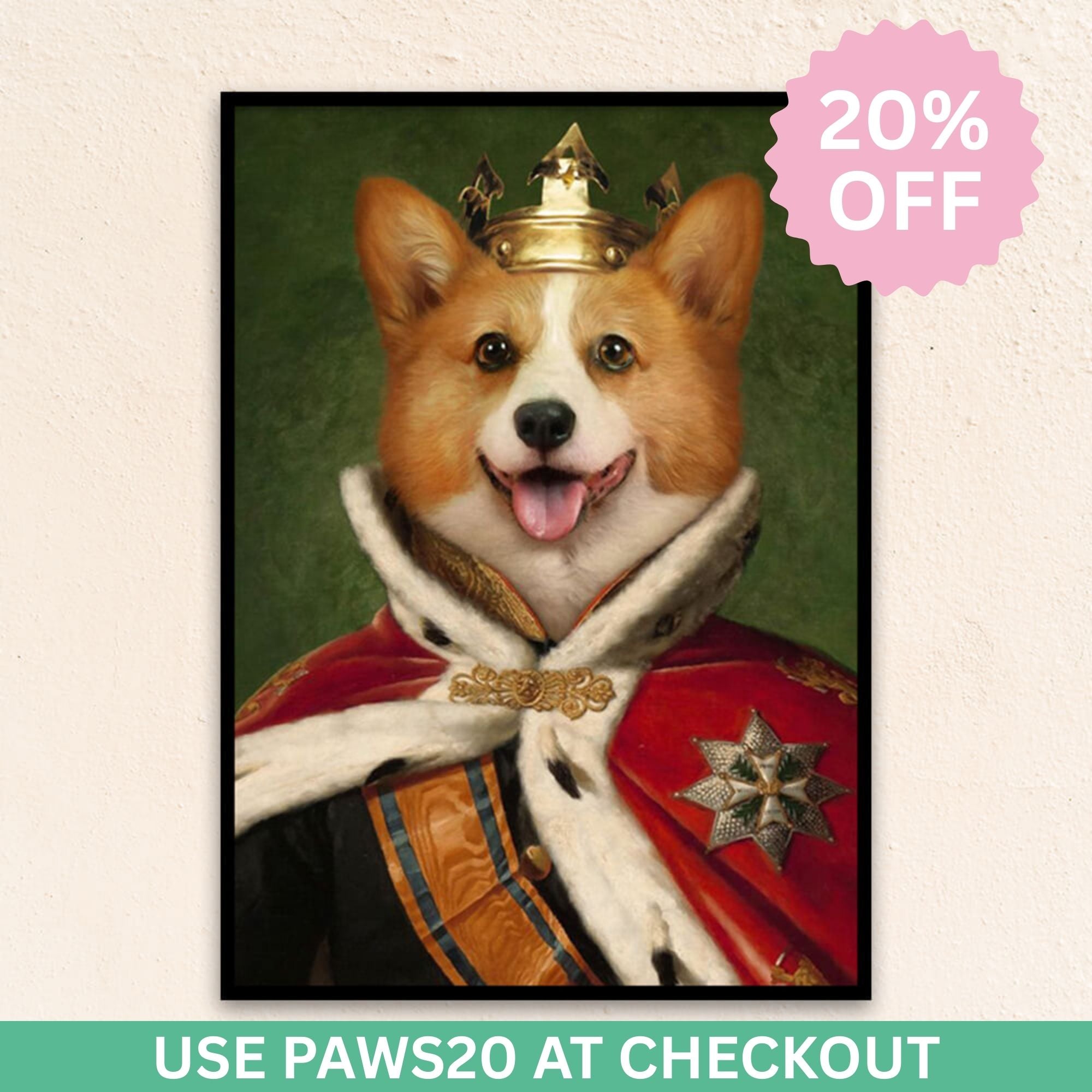 Custom Royal Pet Portrait | The King