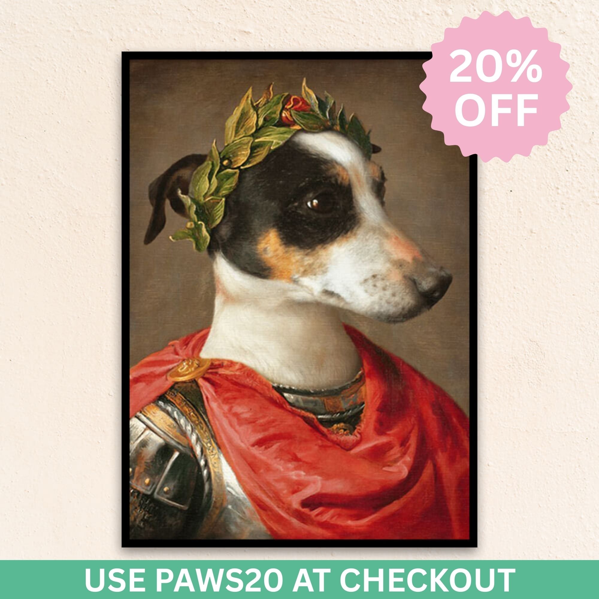 Custom Royal Pet Portrait | The Caesar