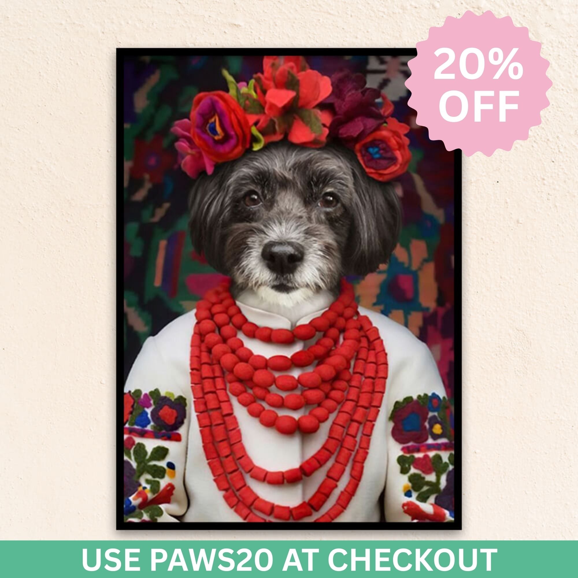 Custom Royal Pet Portrait | The Folk Princess