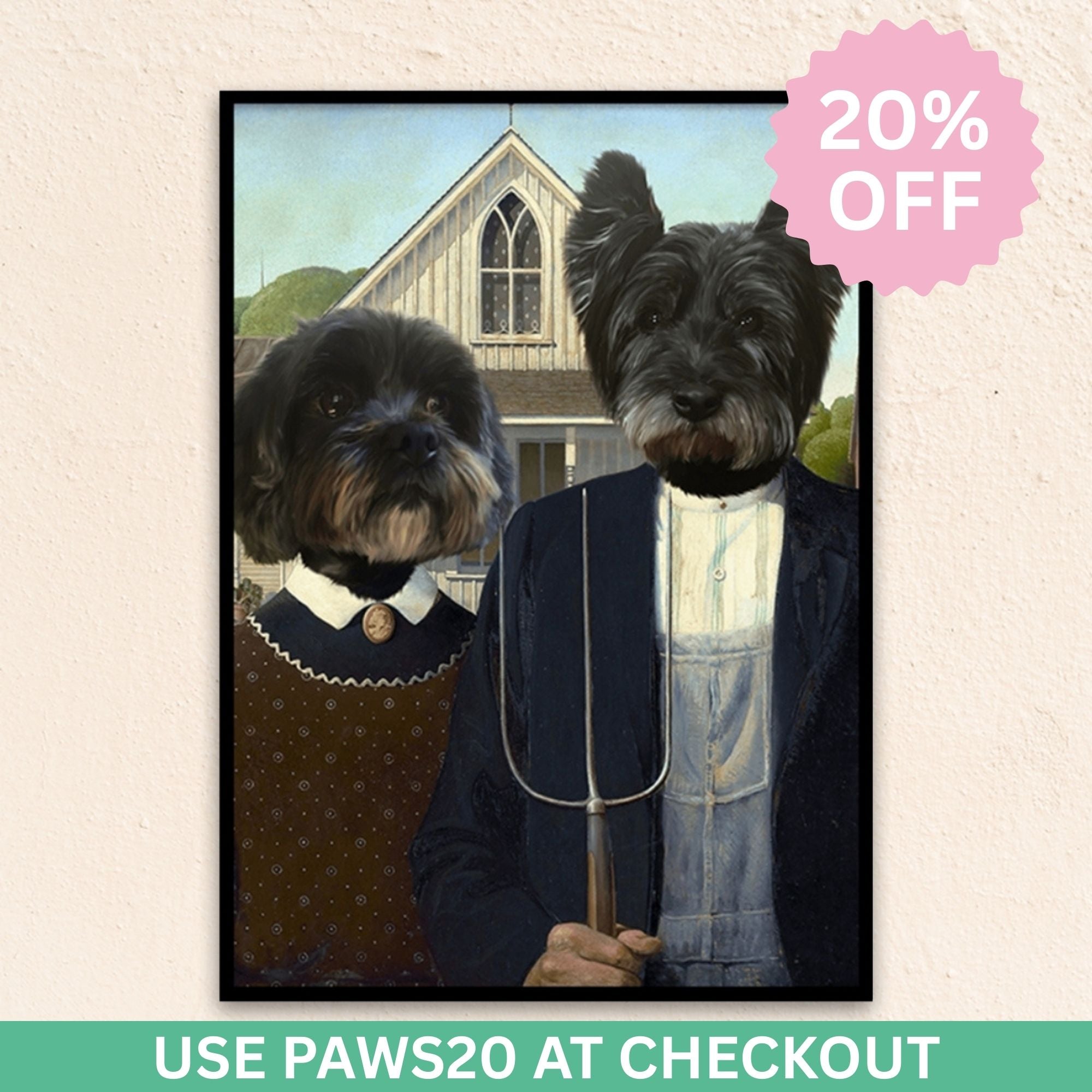 Custom Funny Pet Portrait | The Odd Couple