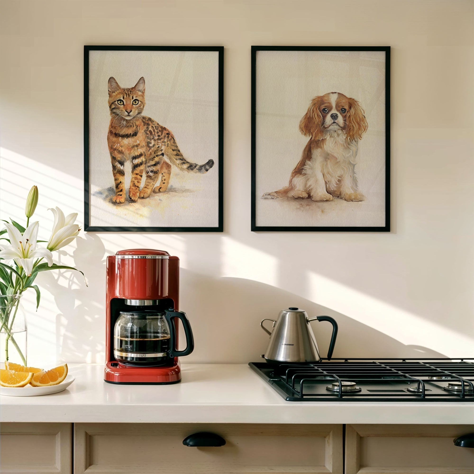 Custom Pet Portrait | Watercolor Full