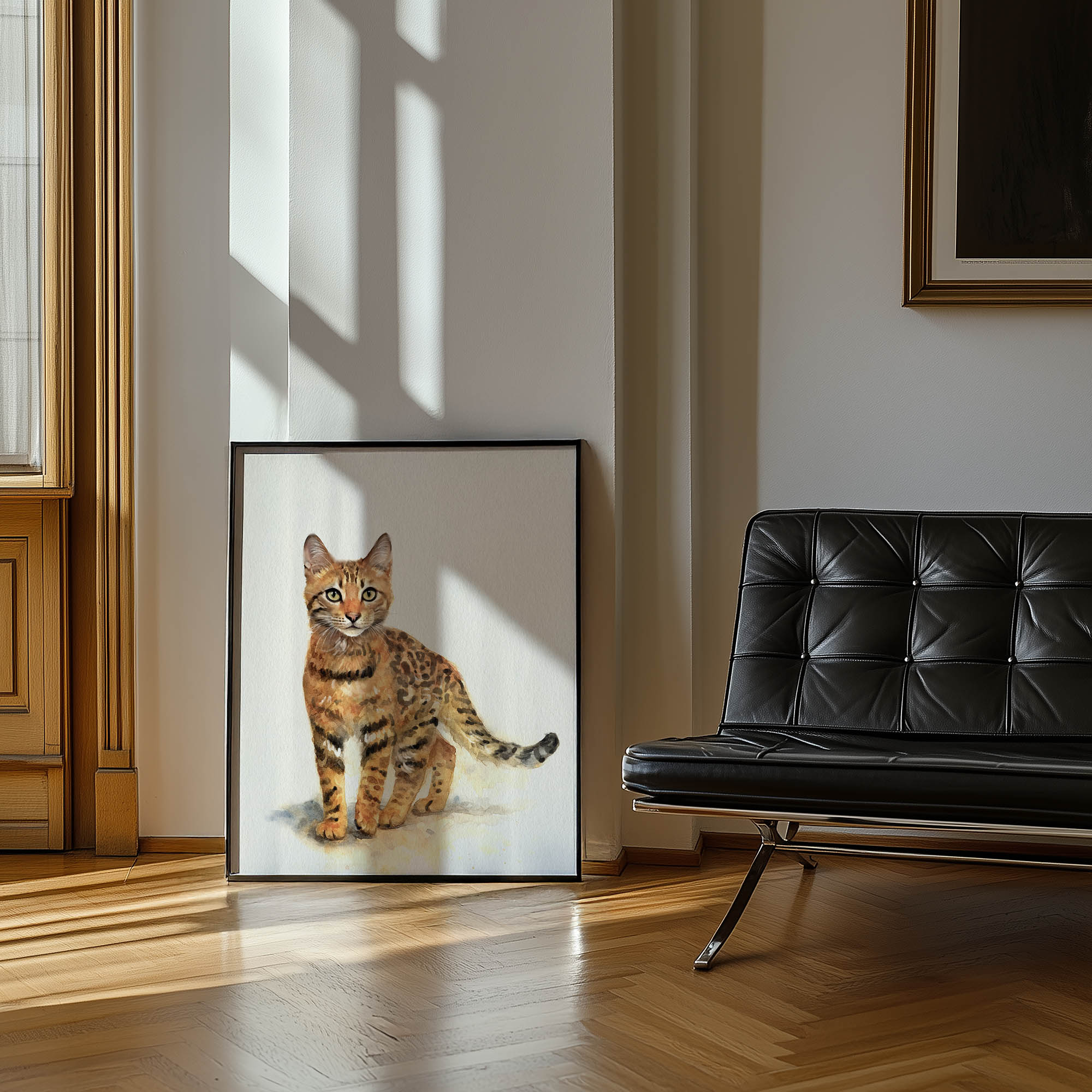 Custom Cat Portrait | Watercolor Full