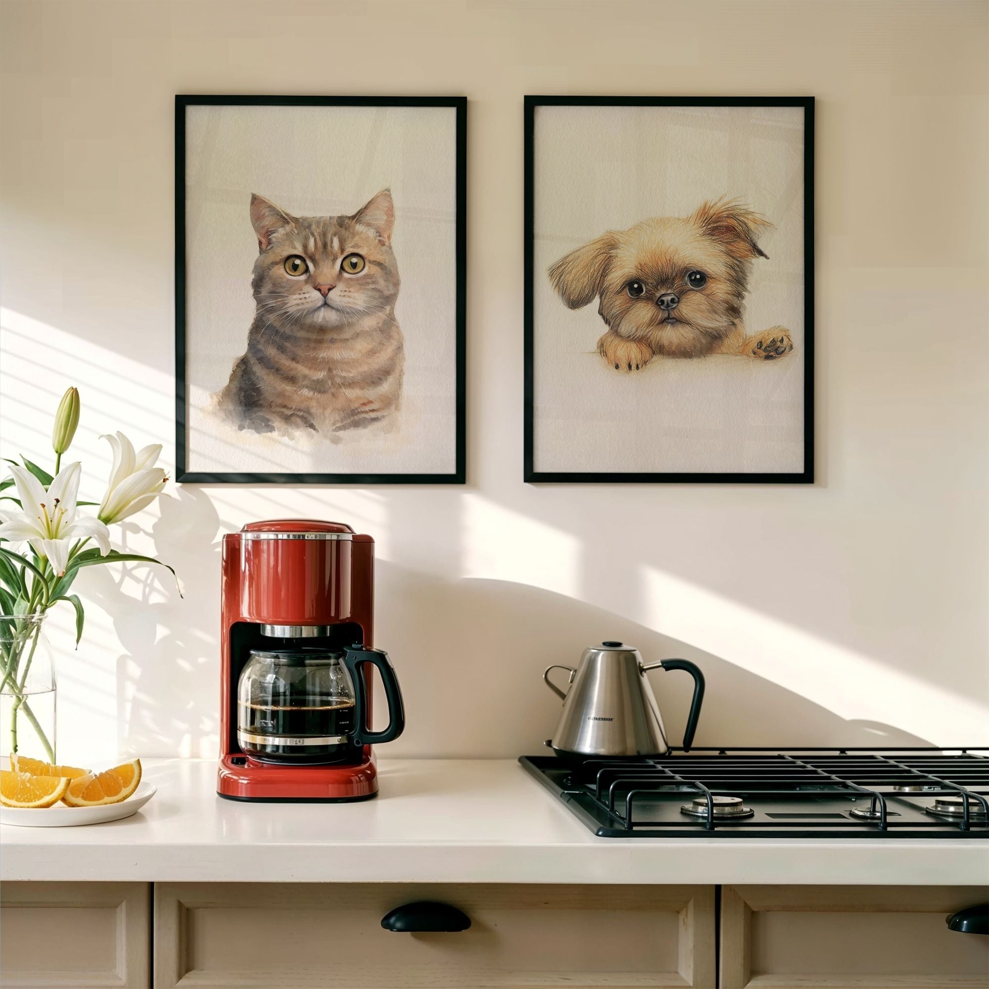 Custom Cat Portrait | Watercolor Close Up