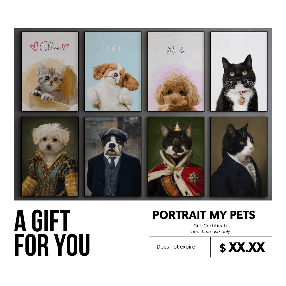 Custom Pet Portrait | Gift Card