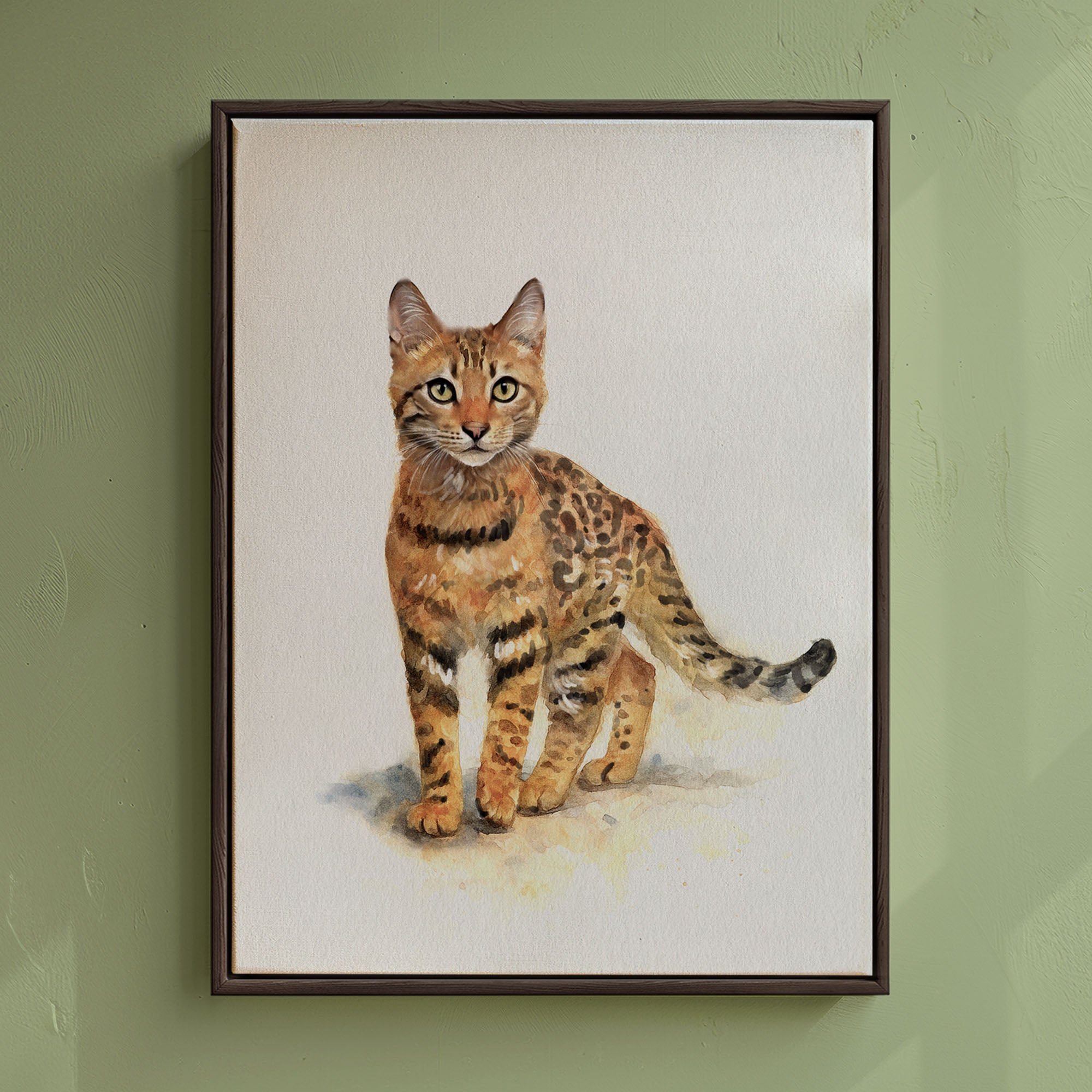 A Custom watercolor pet portrait for cats, dogs and more.