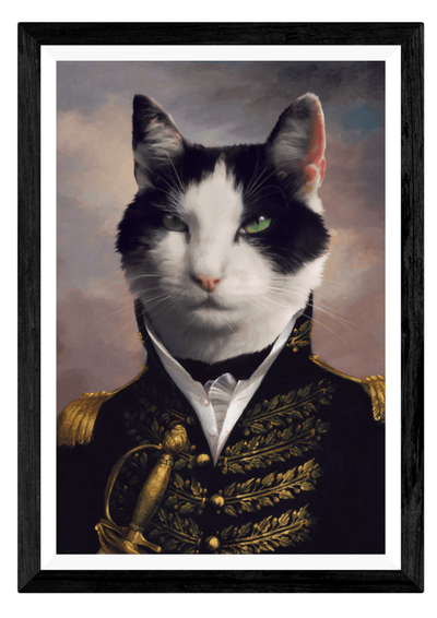 THE LIEUTENANT - CUSTOM PET PORTRAIT portrait-my-pet.com