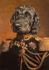 THE LIEUTENANT COLONEL - CUSTOM PET PORTRAIT portrait-my-pet.com