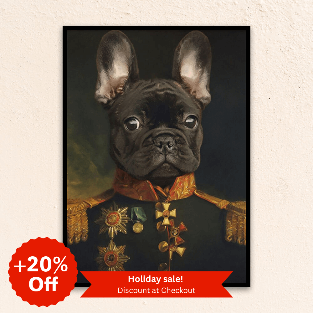 Custom Military Pet Portrait | The Captain