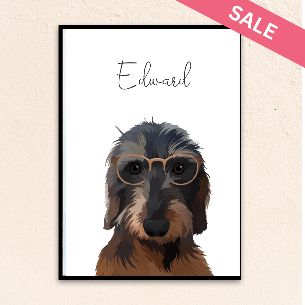 Custom Funny Pet Portrait | Eyeglasses