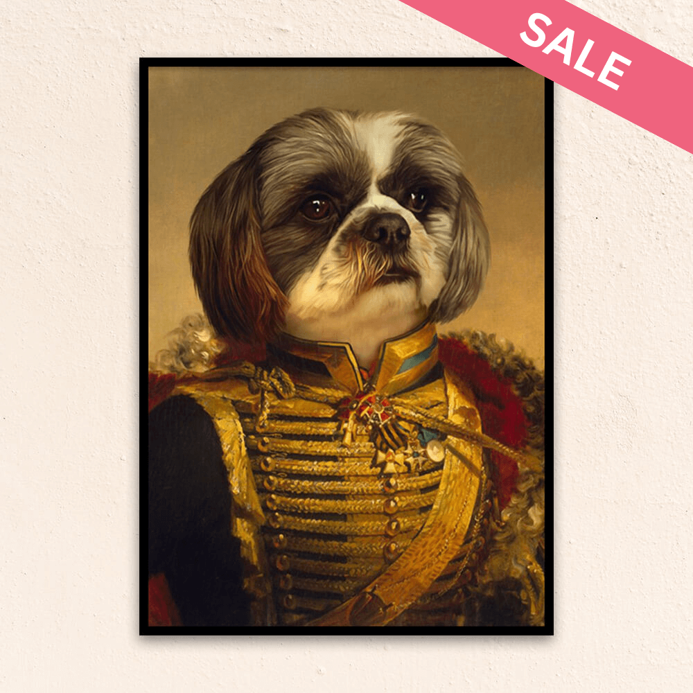 Custom Military Pet Portrait | The Major General