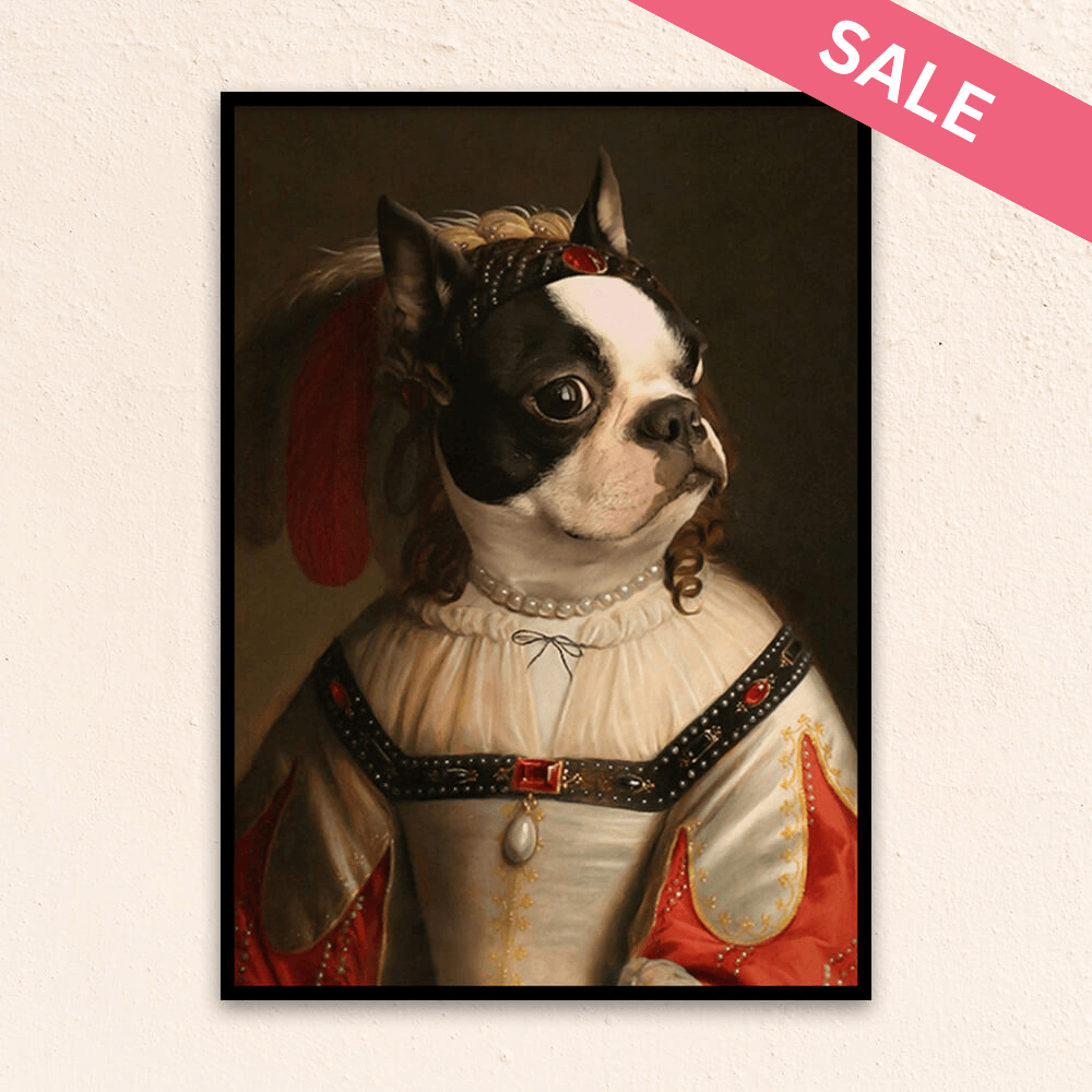 Custom Royal Pet Portrait | The Medieval Lady