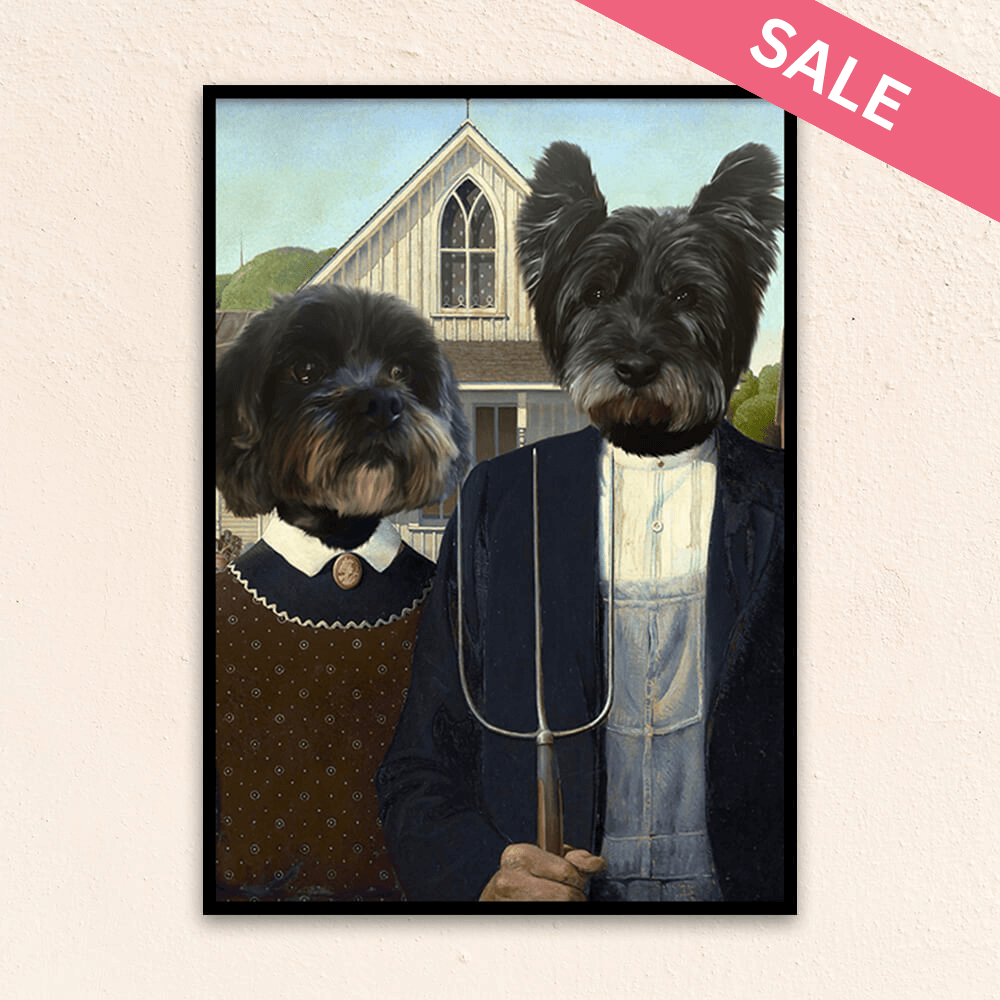 Custom Funny Pet Portrait | The Odd Couple