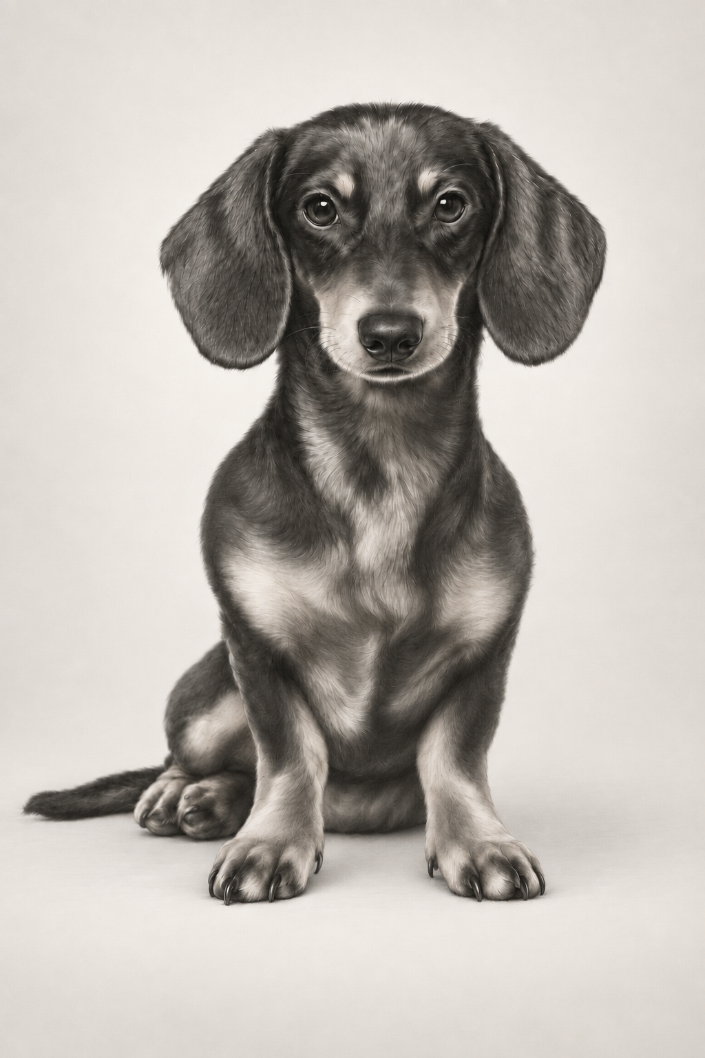 Custom Pet Portrait | Black & White