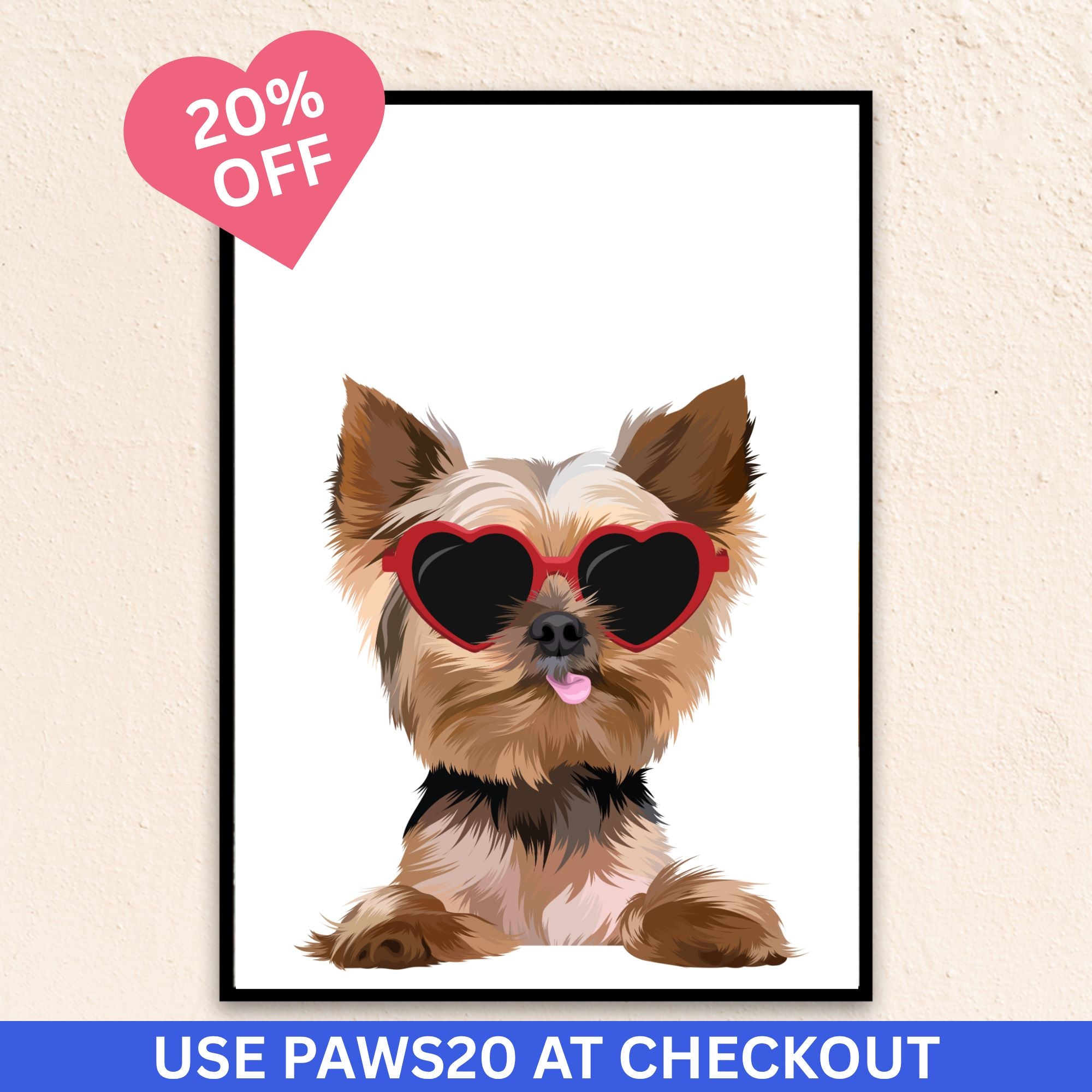 Custom Funny Pet Portrait | Sunglasses
