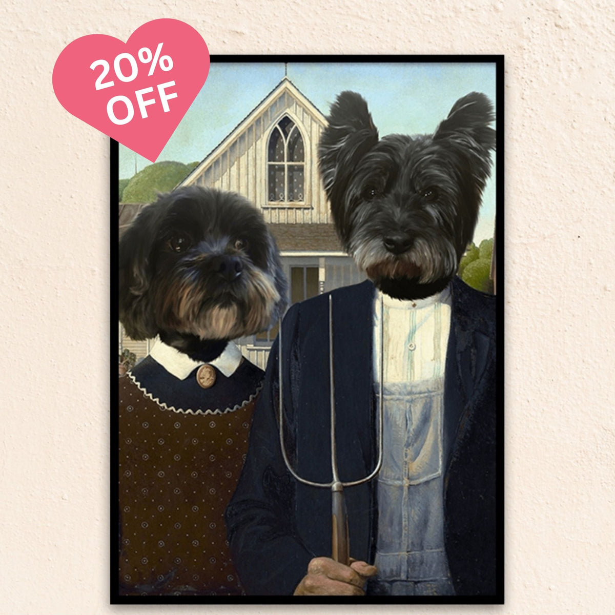 Custom Funny Pet Portrait | The Odd Couple