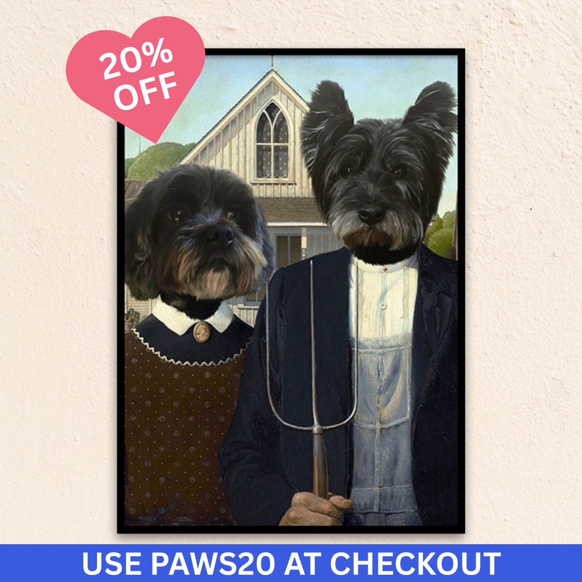 Custom Funny Pet Portrait | The Odd Couple