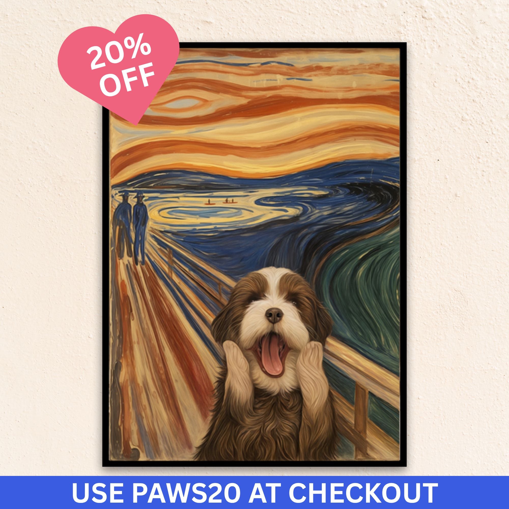 Custom Funny Pet Portrait | The Scream
