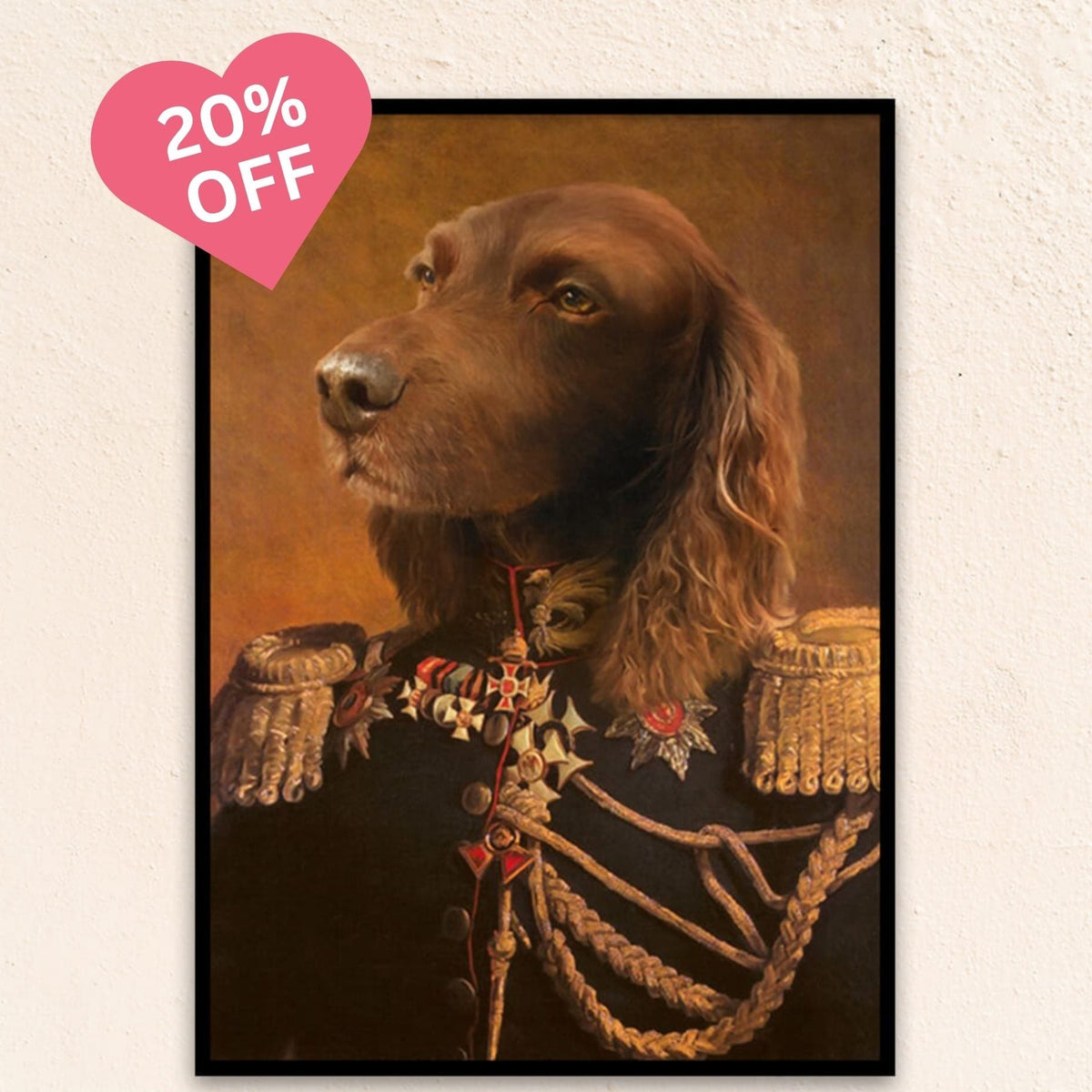 Custom Military Pet Portrait | The Lieutenant Colonel