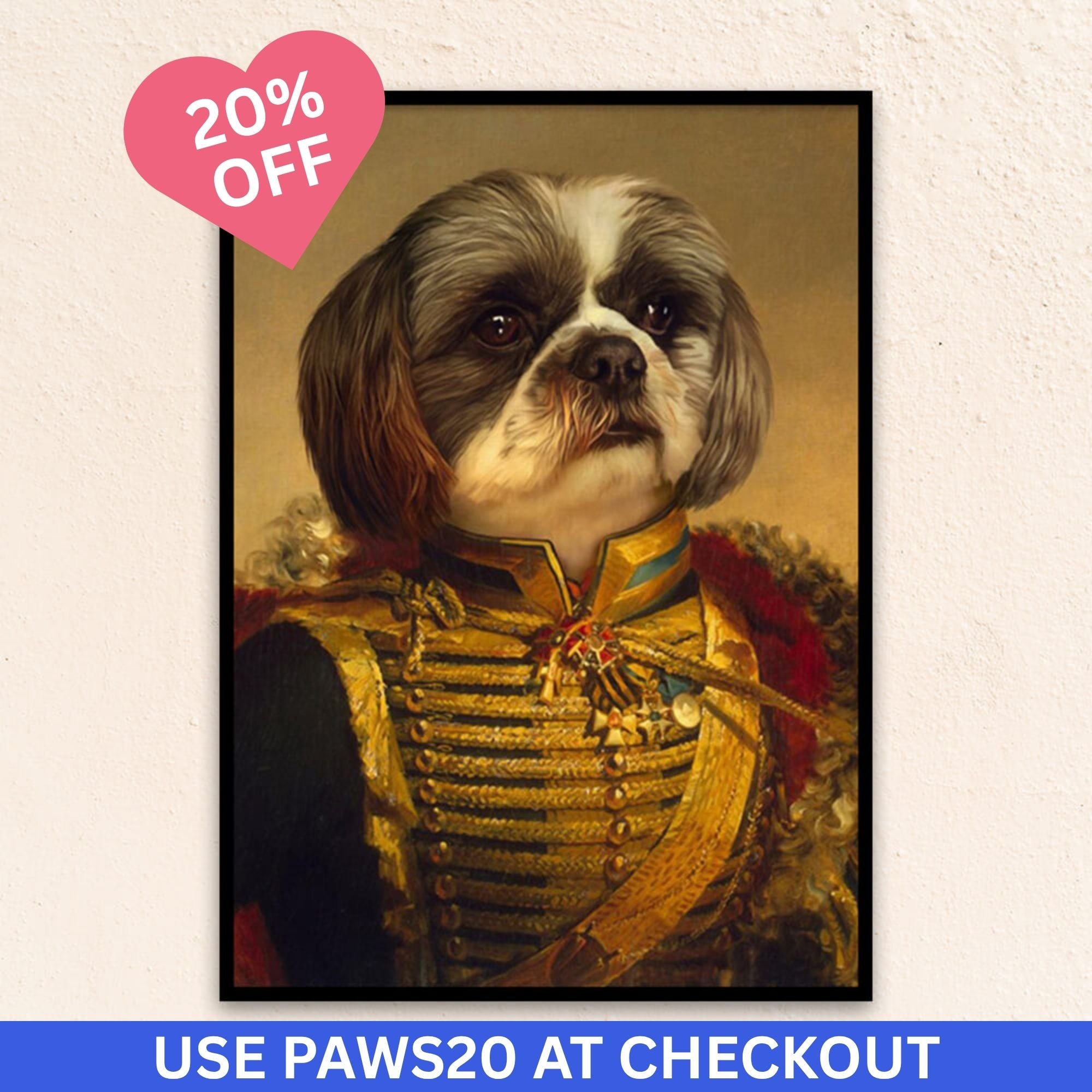Custom Military Pet Portrait | The Major General