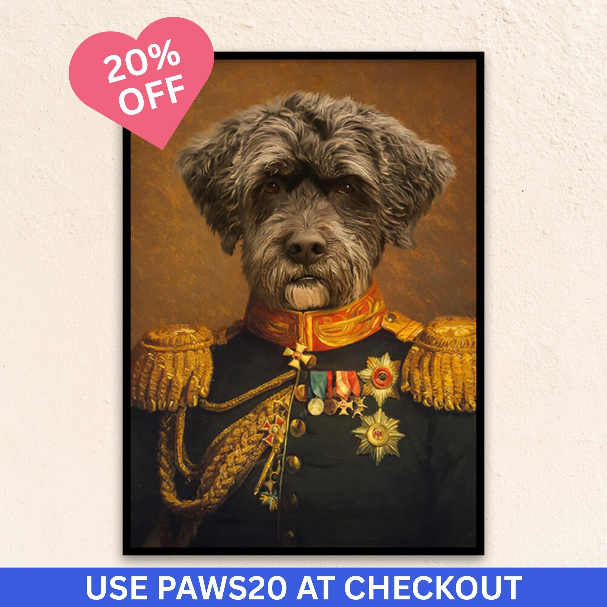 Custom Military Pet Portrait | The Statesman