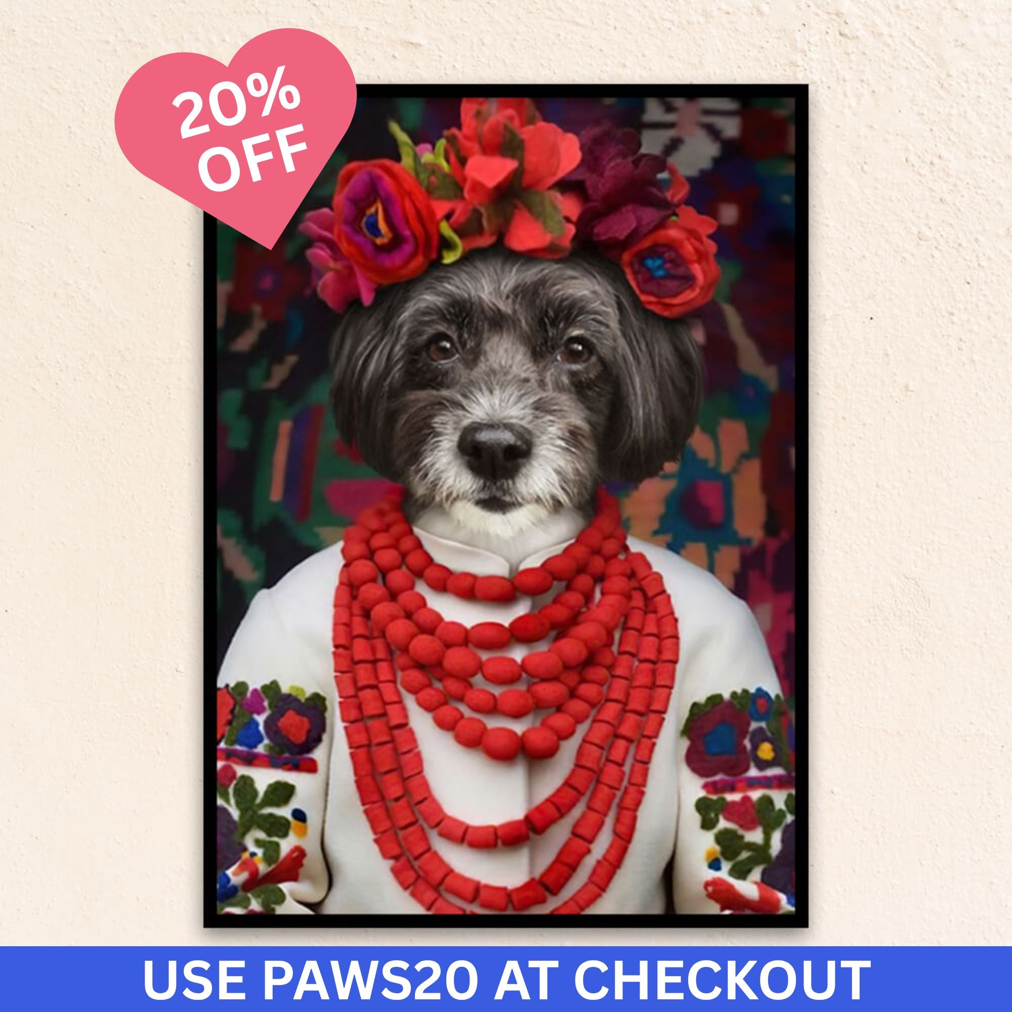 Custom Royal Pet Portrait | The Folk Princess