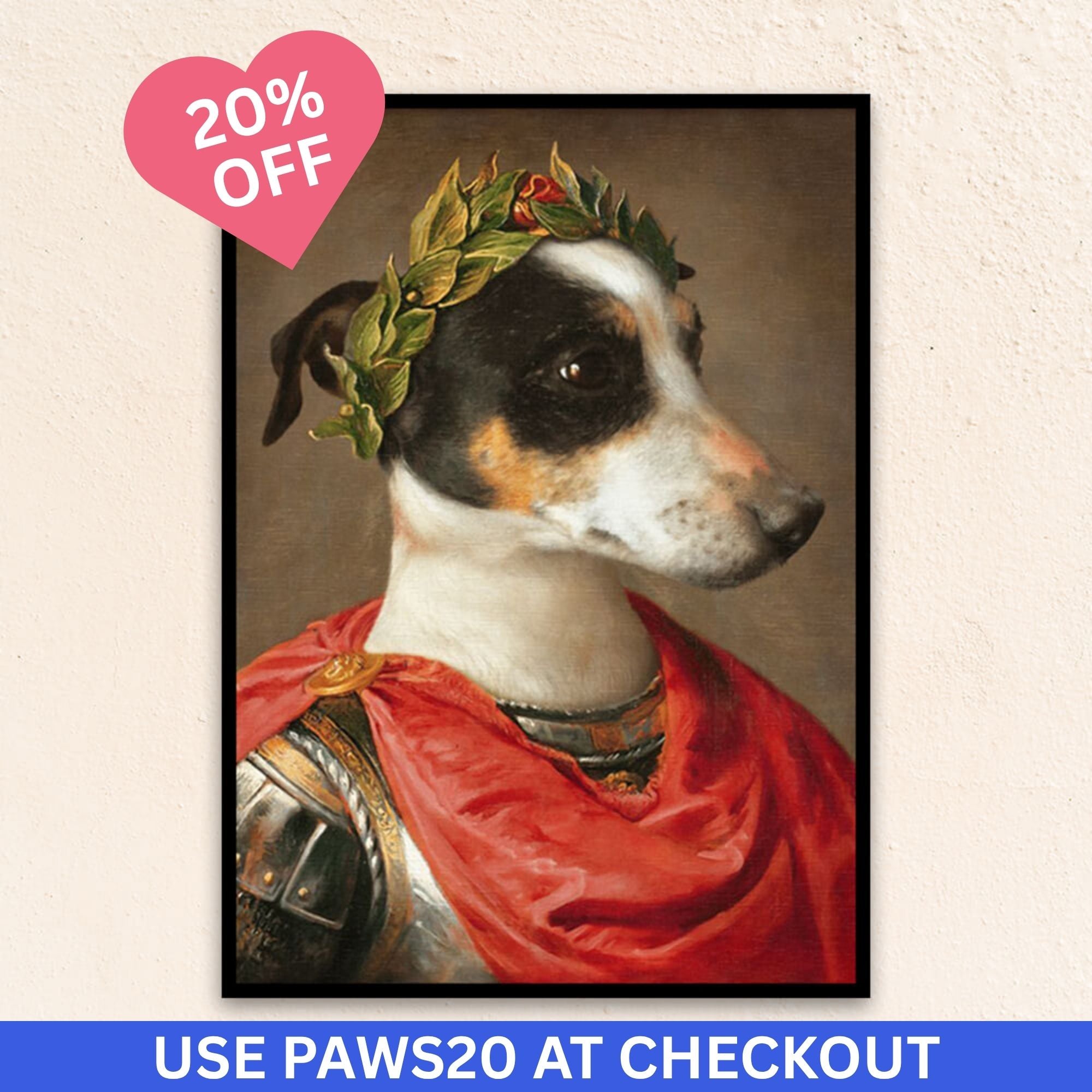 Custom Royal Dog Portrait I The Caesar