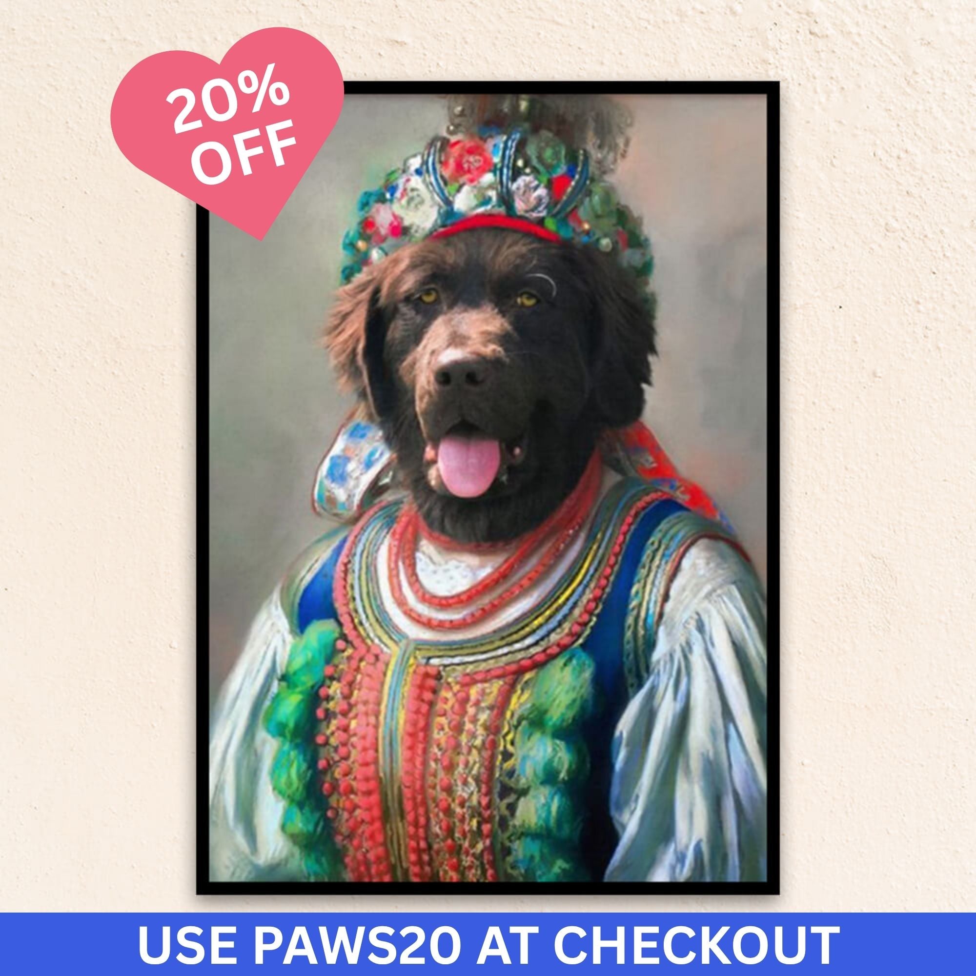Custom Royal Dog Portrait I The Folk Duchess