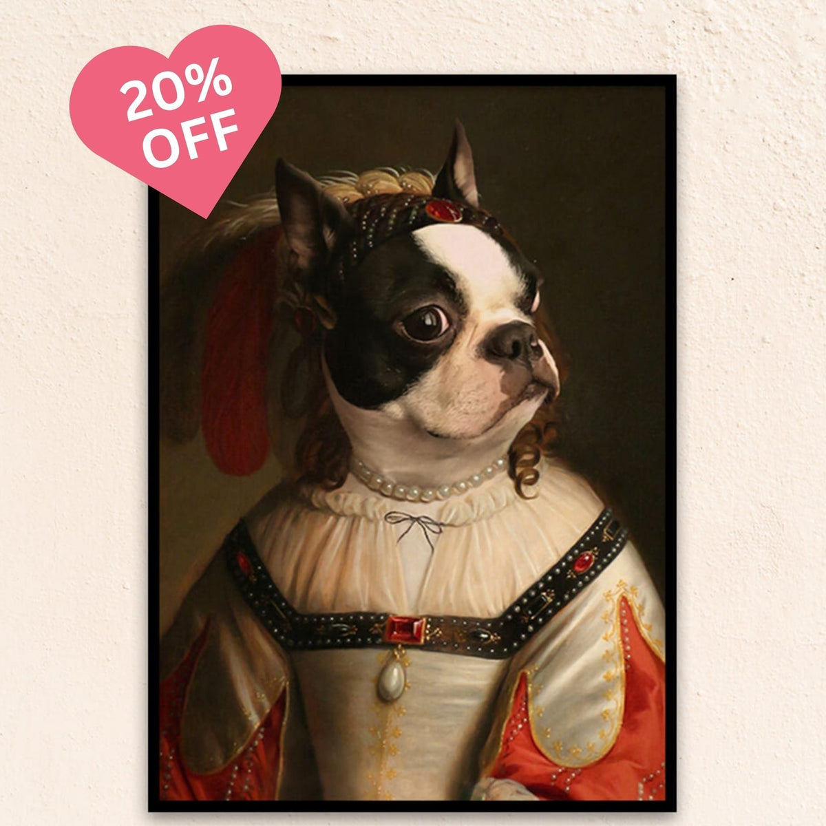 Custom Royal Pet Portrait | The Medieval Lady
