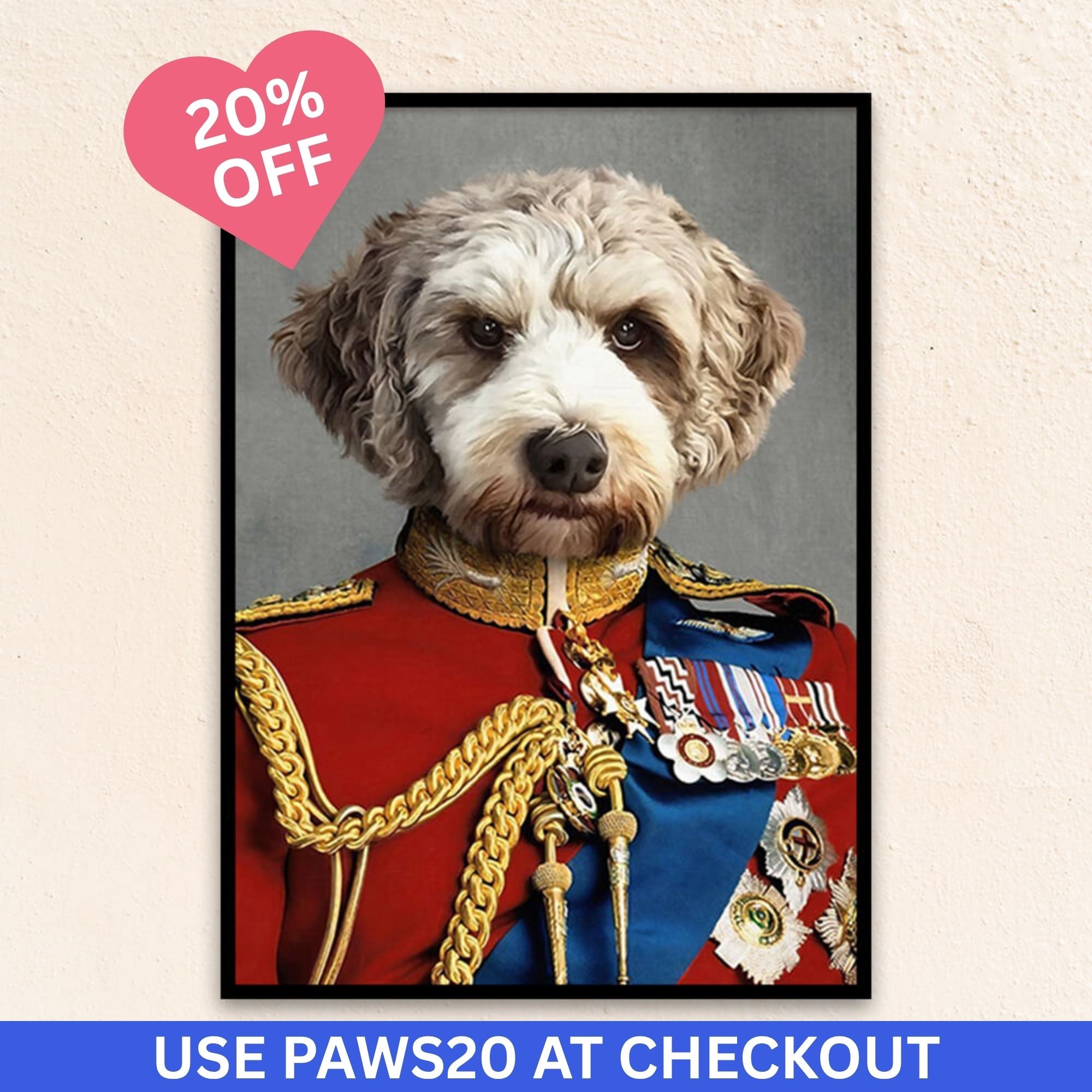 Custom Royal Dog Portrait I The Royal Prince