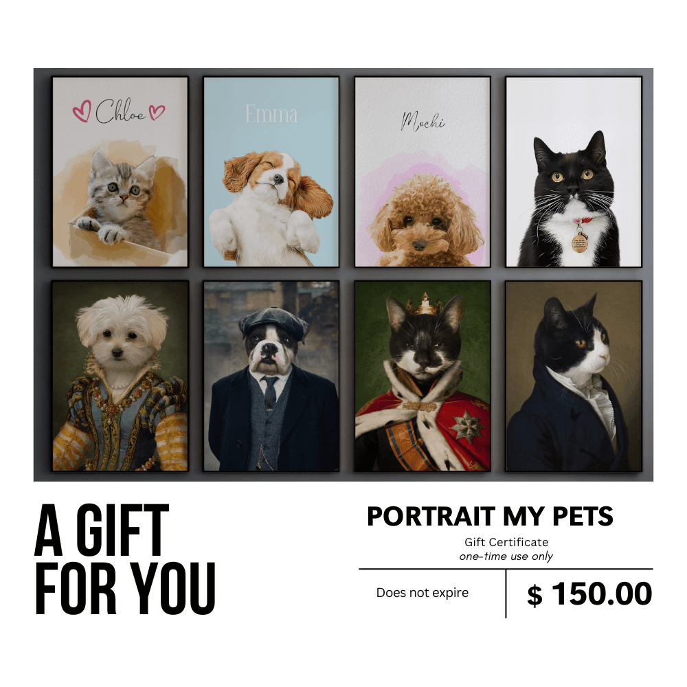 Custom Pet Portrait | Gift Card