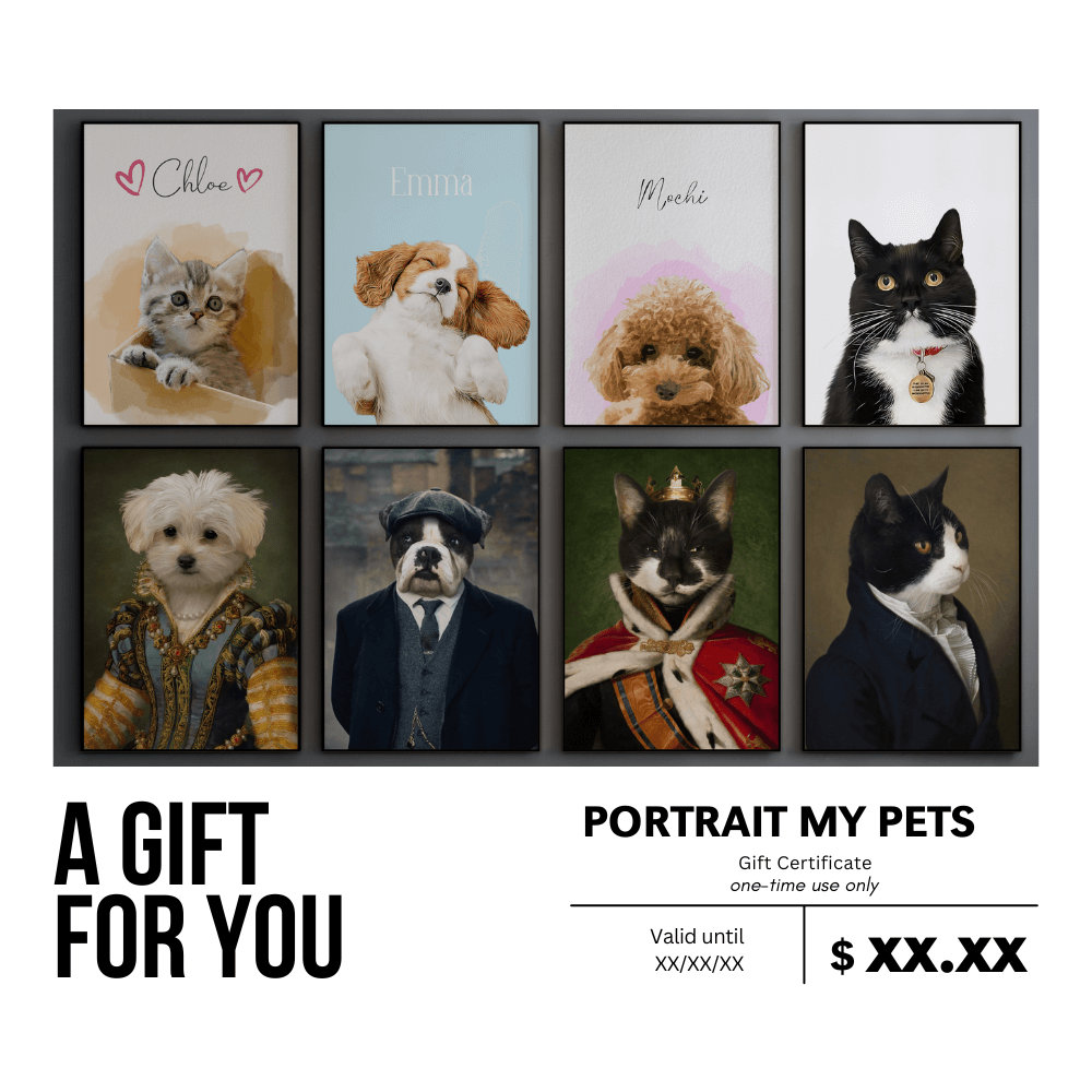 Portrait My Pets Gift Card