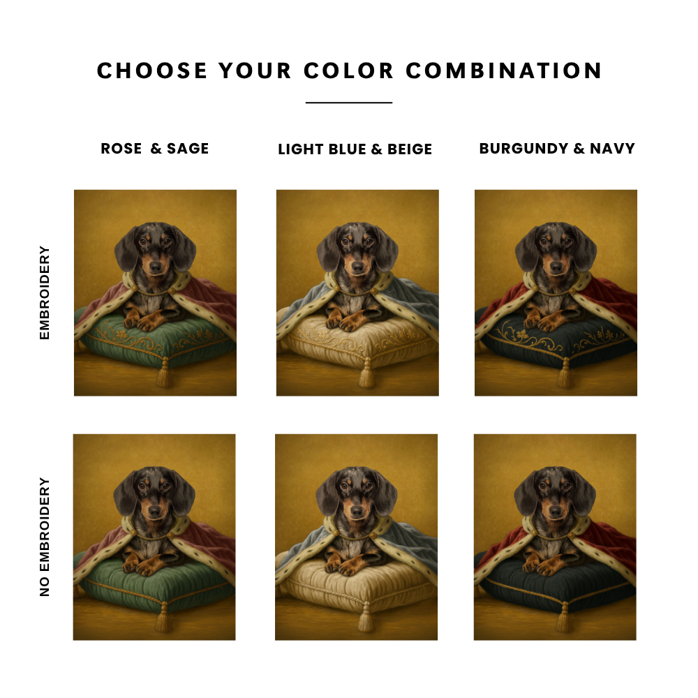 Custom Royal Cat Portrait | Royal Sitting Cat