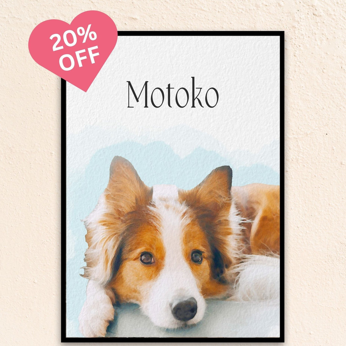 Custom Watercolor Pet Portrait | Classic