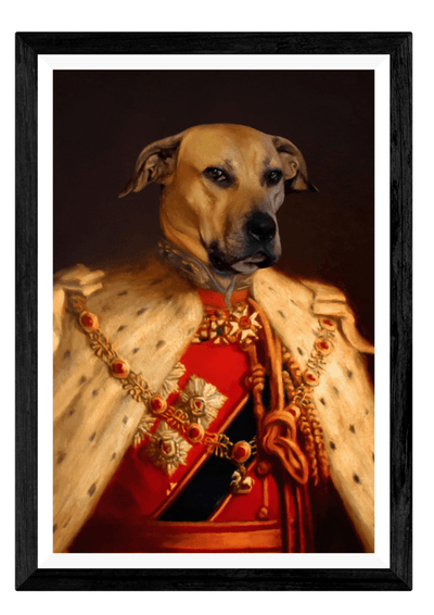 THE KING EDWARD - CUSTOM PET PORTRAIT portrait-my-pet.com