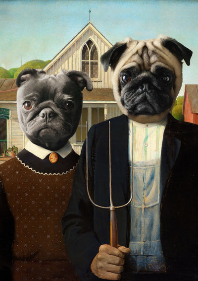 The Odd Couple - Custom Pet Portrait