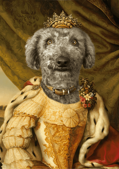 THE AUTUMN QUEEN - CUSTOM PET PORTRAIT portrait-my-pet.com