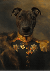 THE COMMANDER - CUSTOM PET PORTRAIT portrait-my-pet.com